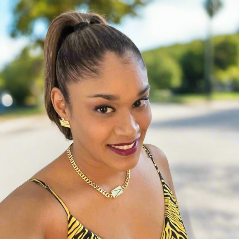 Caribbean Choker and Post Earring Set