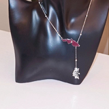 Virgin Islands Map Shape Hanging Flag Necklace