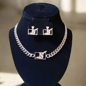 Trinibago Choker and Earring Set