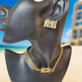 Barbados Choker and Earring Set