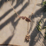 Virgin Islands Map Shape Hanging Flag Necklace