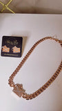 Caribbean Choker and Post Earring Set
