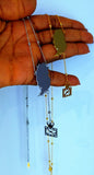Island Shape Hanging Flag Necklace
