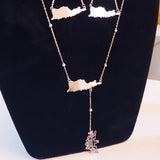 Virgin Islands Map Shape Hanging Flag Necklace