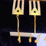 Flag Beaded Pull String Wrist Chain