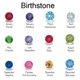 Birth stone name earring