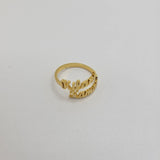 " Enthused" Double Name Ring