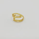 " Enthused" Double Name Ring