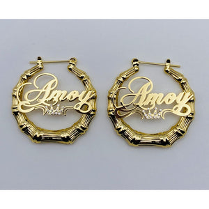 "Glitz"  Bamboo hoops